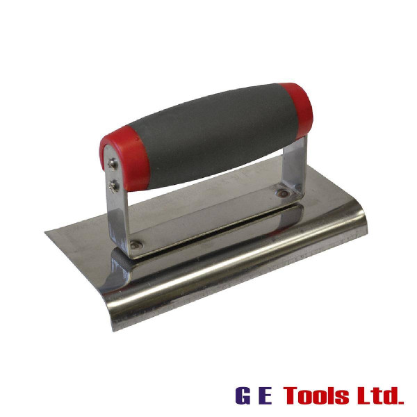 Faithfull Tools Edging Trowel Soft Grip Handle 6 x 3in