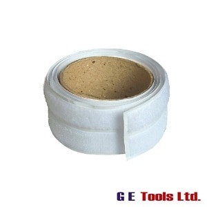 Faithfull Tools Hook & Loop Self-Adhesive Tape 20mm x 1m White