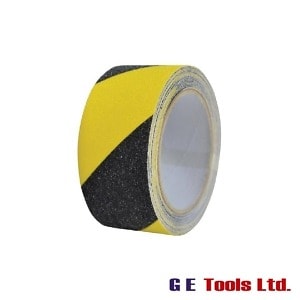 Faithfull Tools Anti-Slip Tape 50mm x 5m Black & Yellow Hazard
