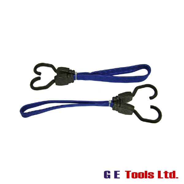 Faithfull Tools Flat Bungee Flat Cord 46cm (18in) Blue 2 Piece