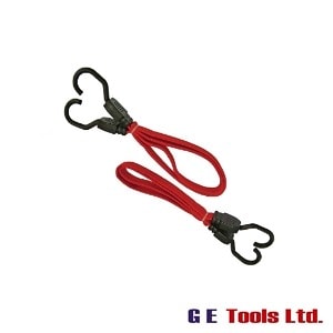 Faithfull Tools Flat Bungee Cord 76cm (30in) Red 2 Piece