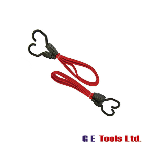 Faithfull Tools Flat Bungee Cord 76cm (30in) Red 2 Piece