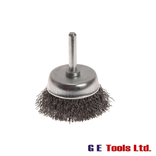 Faithfull Tools Wire Cup Brush 50mm x 6mm Shank, 0.30mm Wire