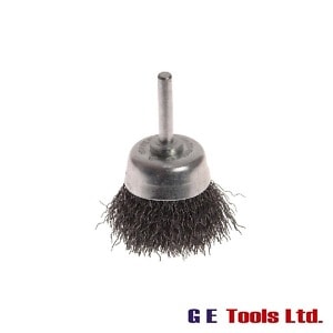 Faithfull Tools Wire Brush Shaft Mounted 50mm x 20mm, 0.30mm Wire Faithfull Tools Wire Brush Shaft Mounted 50mm x 20mm, 0.30mm Wire
