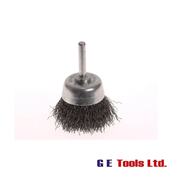 Faithfull Tools Wire Brush Shaft Mounted 70mm x 25mm, 0.30mm Wire