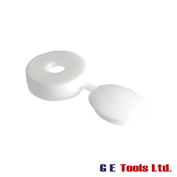 ForgeFix Hinged Cover Caps White No.6-8 Forge Pack 20