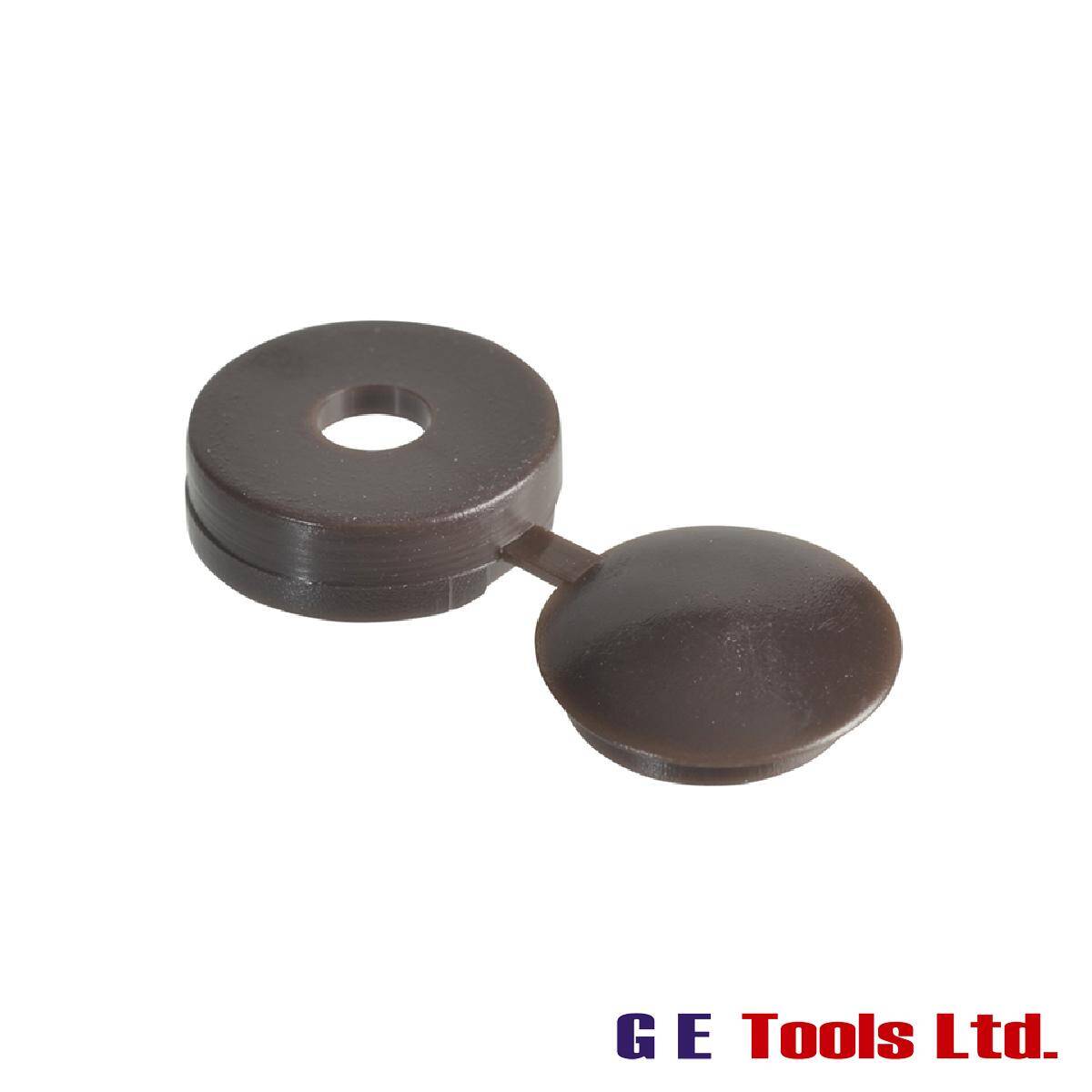 ForgeFix Hinged Cover Caps Dark Brown No.6-8 Forge Pack 20 ForgeFix Hinged Cover Caps Dark Brown No.6-8 Forge Pack 20