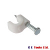 ForgeFix Cable Clips Round White 4-5mm Box 200 ForgeFix Cable Clips Round White 4-5mm Box 200