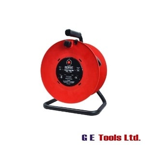 Faithfull Tools Open Drum Cable Reel 240V 13A 2-Socket 50m
