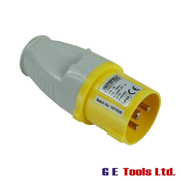 Faithfull Tools Yellow Plug 16A 110V