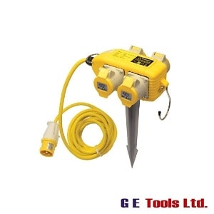 Faithfull Tools Power Block 4-Way Distribution Box 16A 110V