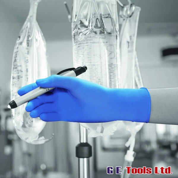 PH Bodyguards GL890 Blue Nitrile Examination Glove (100 Pack)