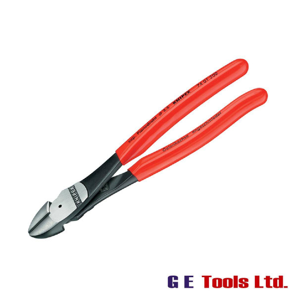 Knipex High Leverage Diagonal Cutters PVC Grip 250mm (10in) Knipex High Leverage Diagonal Cutters PVC Grip 250mm (10in)