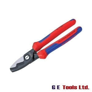 Knipex Cable Shears Twin Cutting Edge Multi-Component Grip 200mm (8in)