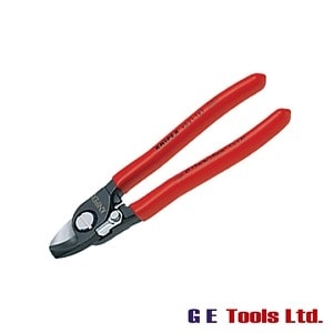 Knipex Cable Shears with Return Spring PVC Grip 160mm (6.1/4in)