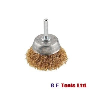 KWB Crimped Brass Wire Cup Brush 50mm Fine KWB Crimped Brass Wire Cup Brush 50mm Fine