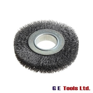 Lessmann Wheel Brush D125mm x W20-22 x 40 Bore Set 2 Steel Wire 0.30