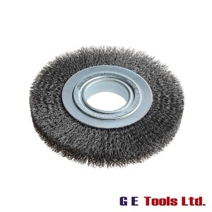 Lessmann Wheel Brush D178mm x W23-25 x 50 Bore Set 3 Steel Wire 0.30