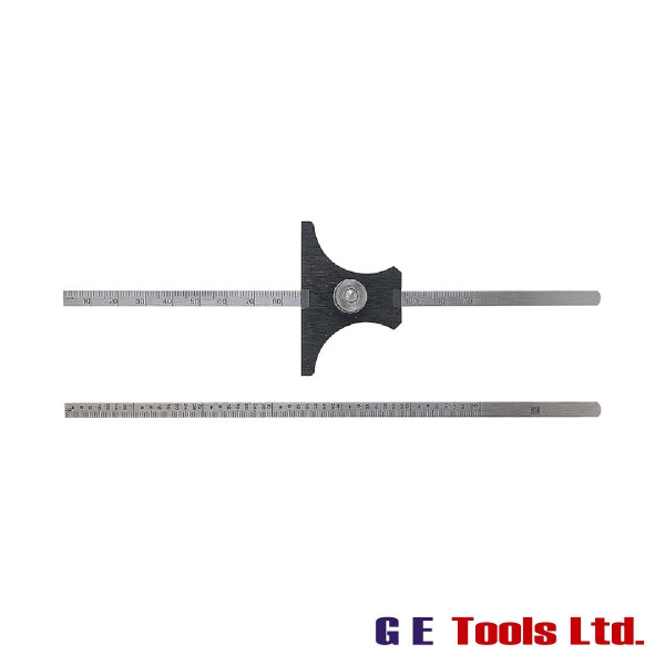 Moore & Wright Reversible Base Depth Gauge Metric/Imperial 0-6in