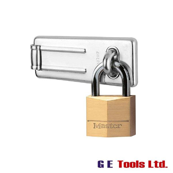 Master Lock Hasp 89mm + Solid Brass Padlock 40mm