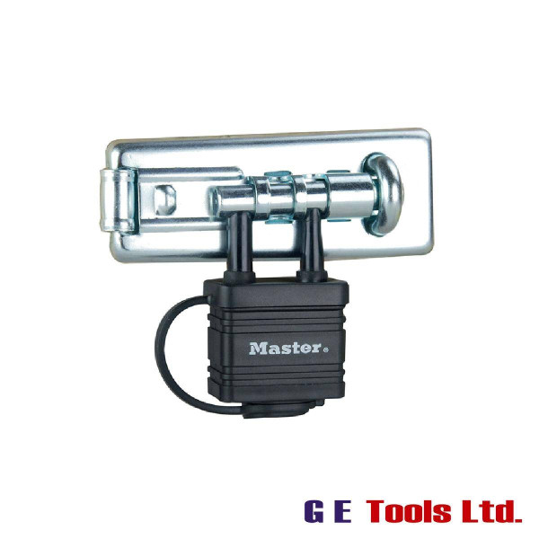 Master Lock Bolt Hasp with Integrated Lock 110mm Master Lock Bolt Hasp with Integrated Lock 110mm