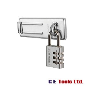 Master Lock Hasp 89mm + 3-Digit Combination Padlock 30mm
