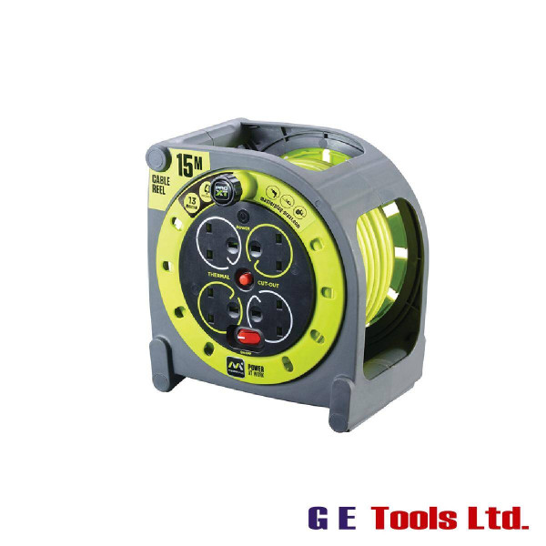 Masterplug PRO-XT Case Cable Reel 240V 13A 4-Socket 15m