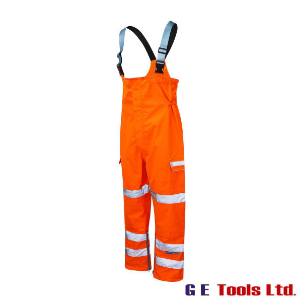 Pulsar PR504 High Visibility Rail-Spec Waterproof Salopettes Orange