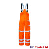Pulsar PR504 High Visibility Rail-Spec Waterproof Salopettes Orange