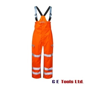Pulsar PR504 High Visibility Rail-Spec Waterproof Salopettes Orange