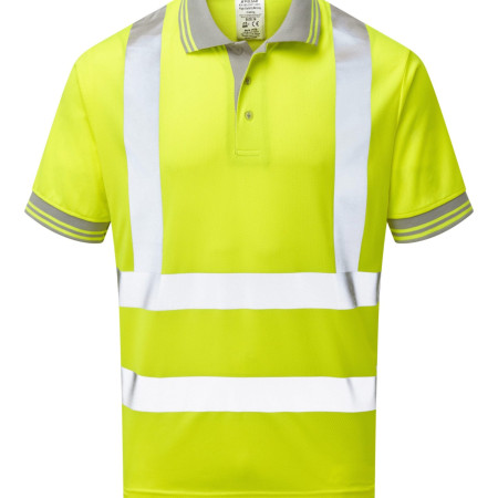 Pulsar P175 High Visibility Short Sleeve Polo Shirt Yellow