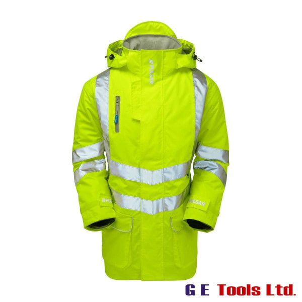 Pulsar P187 High Visibility Padded Storm Coat Yellow