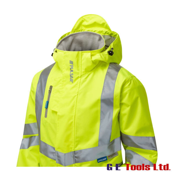 Pulsar P421 “R” High Visibility Waterproof Unlined Storm Coat Yellow