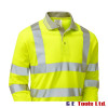 Pulsar P458 High Visibility Long Sleeve Polo Shirt Yellow