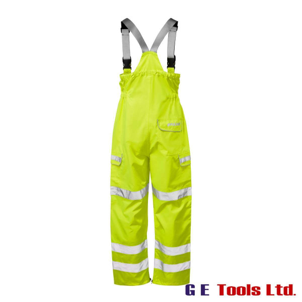 Pulsar P521 High Visibility Wateproof Salopettes Yellow