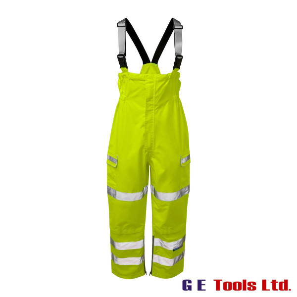 Pulsar P521 High Visibility Wateproof Salopettes Yellow