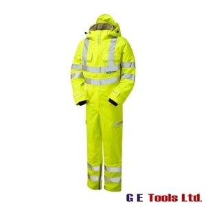 Pulsar P522 High Visibility Waterproof Coveralls Yellow