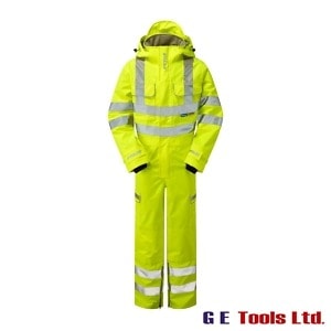 Pulsar P522 High Visibility Waterproof Coveralls Yellow