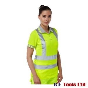 Pulsar P700 Women’s High Visibility Short Sleeve Polo Shirt Yellow