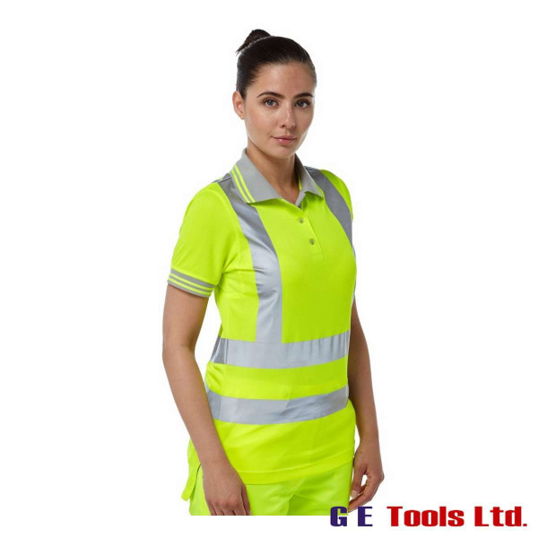 Pulsar P700 Women’s High Visibility Short Sleeve Polo Shirt Yellow