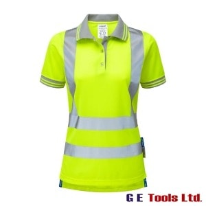Pulsar P700 Women’s High Visibility Short Sleeve Polo Shirt Yellow