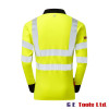 Pulsar PARC21 FR-AST-ARC High Visibility Long Sleeve Polo Shirt Yellow