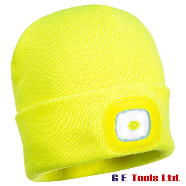 Portwest B029 Rechargeable USB Head Light Beanie