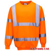 Portwest B303 Rail-Spec Orange High Visibility Sweatshirt