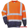 Portwest B306 Rail-Spec Orange/Navy High Visibility Two Tone Sweatshirt