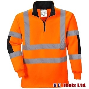Portwest B308 Rail-Spec High Visibility Rugby Sweatshirt Portwest B308 Rail-Spec High Visibility Rugby Sweatshirt