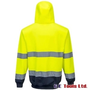 Portwest B317YNR Two-Tone Front Zipped Hooded Sweatshirt Yellow/Navy Portwest B317YNR Two-Tone Front Zipped Hooded Sweatshirt Yellow/Navy