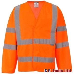 Portwest C473 Rail-Spec Orange High Visibility Band & Brace Jacket