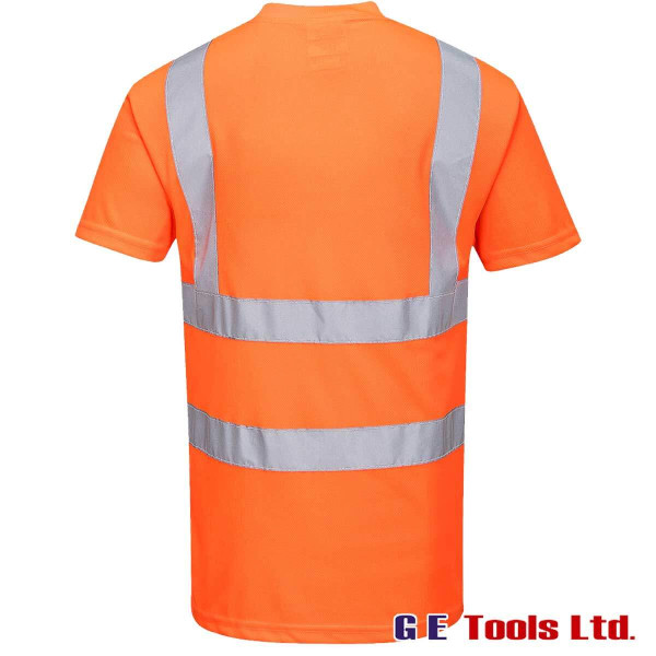 Portwest RT23 High Visibility Rail-Spec T-Shirt Orange