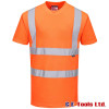 Portwest RT23 High Visibility Rail-Spec T-Shirt Orange
